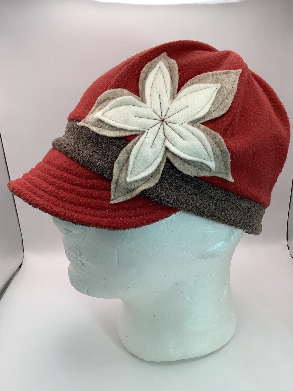 Flip Side Hat with Flower O/S